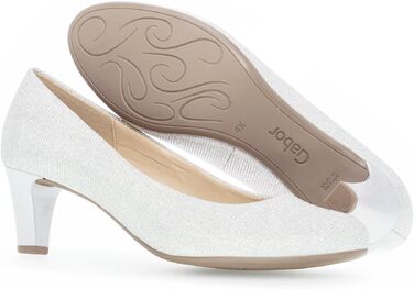 Жіночі туфлі-човники Gabor Fashion-41.400, сріблясті, розмір 39 EU