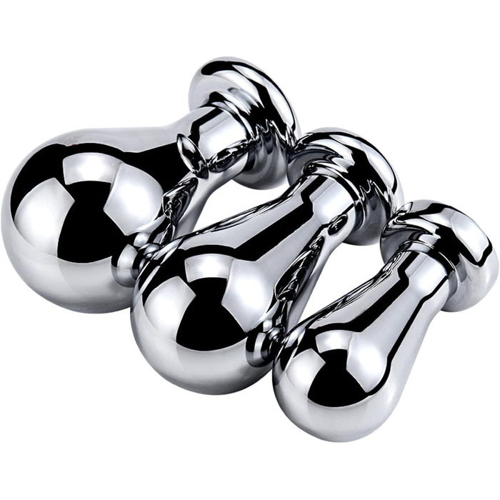 Анальний плагін Soarvlorfy з металу, великий розмір, з кристалами, для масажу G-точки та простати, анальні дилататори, іграшки для дорослих, срібло, L