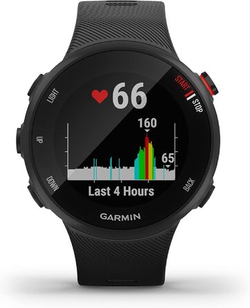 Спортивний GPS-годинник Garmin Forerunner 45 для бігу з вимірюванням пульсу та планами тренувань, чорний, Small