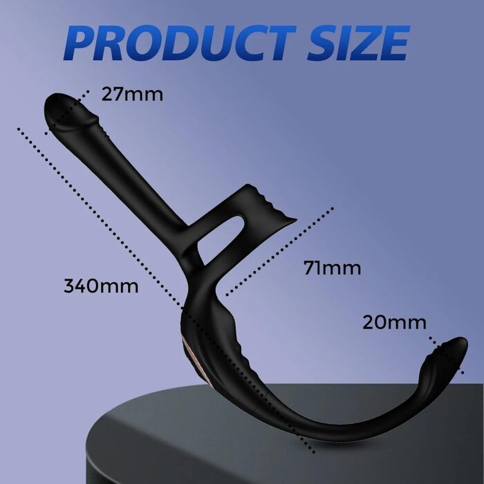 Вібратор для чоловіків Qhysin: стимуляція простати, анальний вібратор з кільцем, 10 режимів, комплект для пар