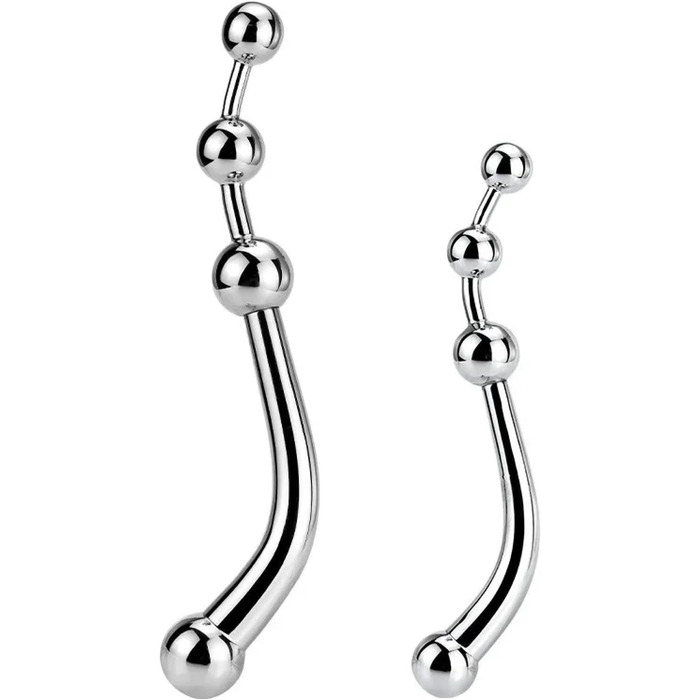 Анальний плагін з нержавіючої сталі, подвійний, великий, фальшивий ділдо, металеві анальні кульки, масажний стрижень, іграшка для вагінального сексу