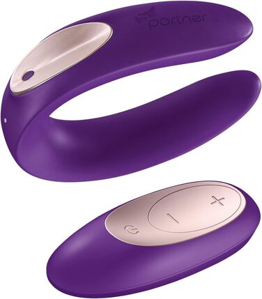 Vibrator для пар Satisfyer Double Plus з пультом дистанційного керування | 10 режимів вібрації, водонепроникний (IPX7)