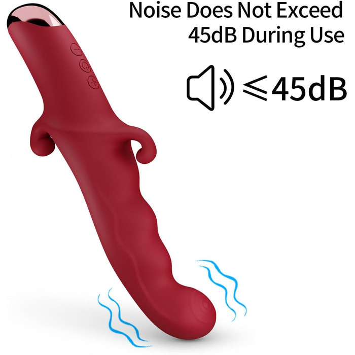 Вібратор Rabbit Realistischer Vibrator для жінок: G-точка, ануса, 10 режимів, тихий, Rose Rot