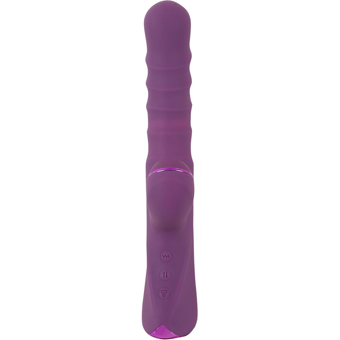 Вібратор для тіла JAVIDA Rabbit Vibe - 10 режимів, стимулятор клітора, фіолетовий (13-13,5 см)