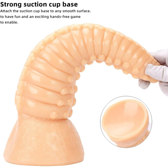 Анальний дилататор YXBLV 35.5 см, XXL, гнучкий, з присоскою, для жінок та чоловіків