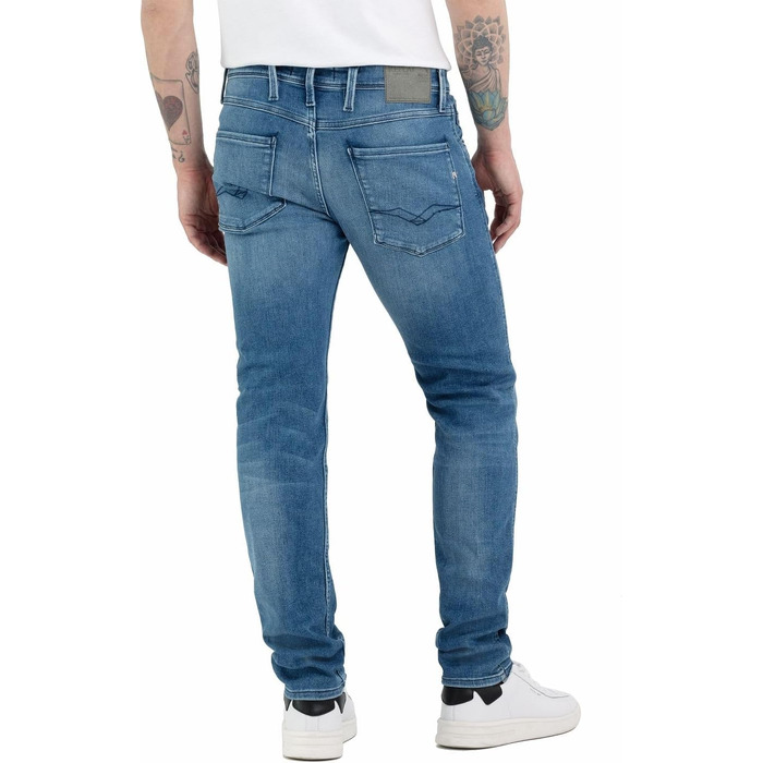 Чоловічі джинси Replay Anbass Slim-Fit з Comfort Stretch, колір Medium Blue, розмір 34W/32L