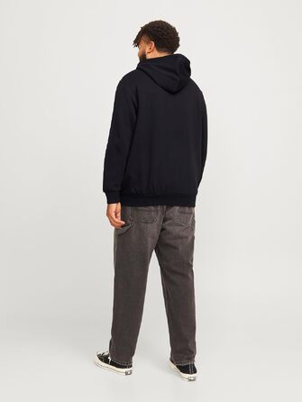 Чоловічий теплий худі з принтом JACK & JONES Basic Kapuzen Sweatshirt, колір Dusty Olive/Green, великий розмір 8XL