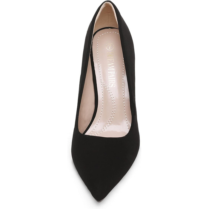 Жіночі класичні модні туфлі-човники DREAM PAIRS, чорний нубук, розмір 40.5 EU
