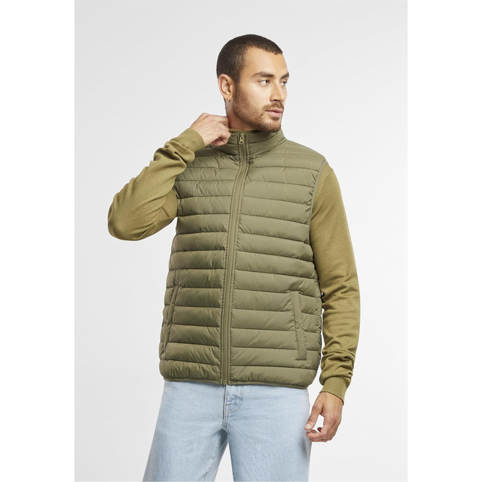 Легкий базовий жилет Urban Classics Basic Light Weight Vest, темно-оливковий, розмір S
