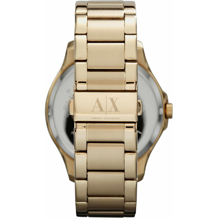 Чоловічий годинник Armani Exchange кварцовий багатофункціональний, 44 мм, сталевий браслет, золотий та чорний кольори