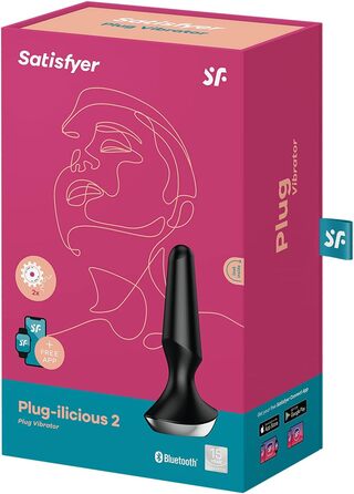 Вібратор для анусу Satisfyer Plug-ilicious 1 з керуванням через додаток | Водостійкий (IPX7) | Медичний силікон | Іграшка для дорослих (Чоловіків та жінок) | Турквіс, універсальний розмір