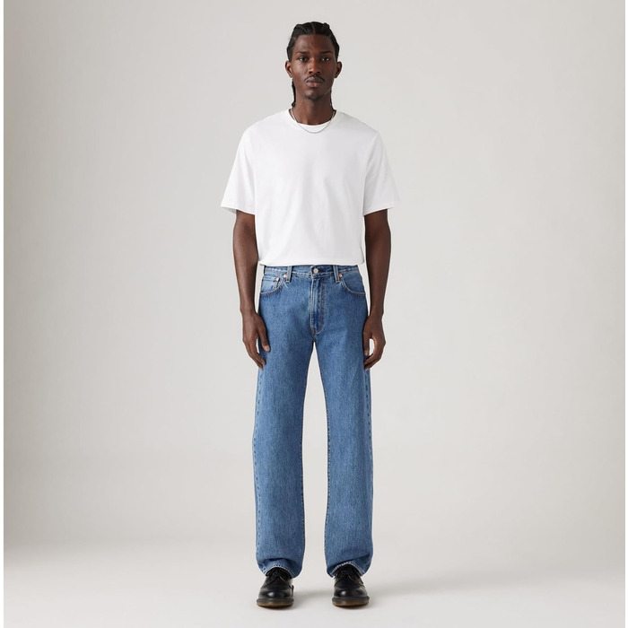 Чоловічі джинси Levi's 555 Relaxed Straight Blue Essentials, сині (34W / 34L)