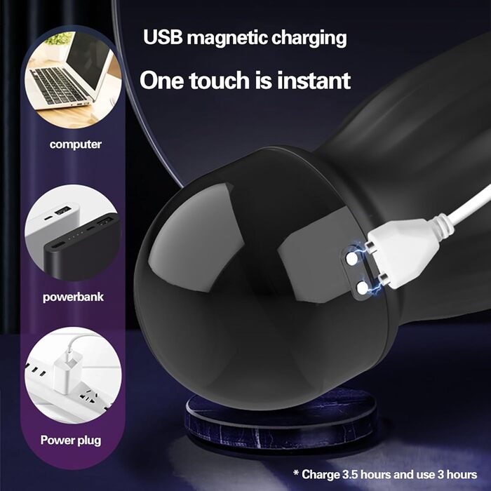 Електричний мастурбатор LZYLWC 3-в-1: 10 вібрацій та 10 режимів насосу для чоловіків. Тренажер для пеніса, секс-іграшка для соло