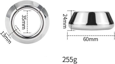 Сталевий кільце для яєчок, розтягувач, прикраса для яєчок - магнітний бондж, вага для яєчок, кільця для контролю - металевий розтягувач, кільце для статевого члена, каук-рінг - секс-іграшки для чоловіків