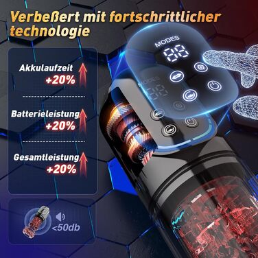 Мастурбатор для чоловіків з функцією вигину, ротаційним насосом та керуванням через додаток - сексуальна іграшка для чоловіків