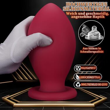 Анальний плагін Kuaecr Silikon XXL з соску, для чоловіків та жінок, масаж G-точки та простати