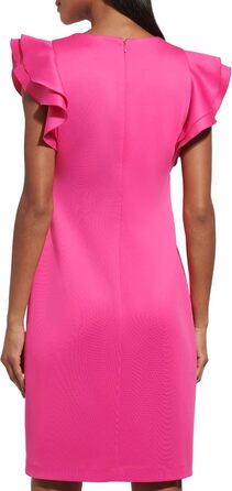 Сукня Tommy Hilfiger жіноча з короткими рукавами-воланами Fuchsia, розмір 44