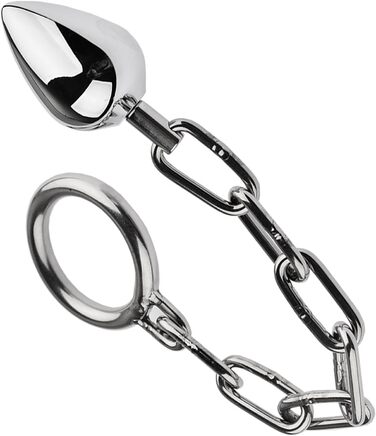 Анальні кульки та масажери для ануса з металу (3 шт.) - металевий анальний плаг, кільце для простати, масажер для чоловіків та жінок