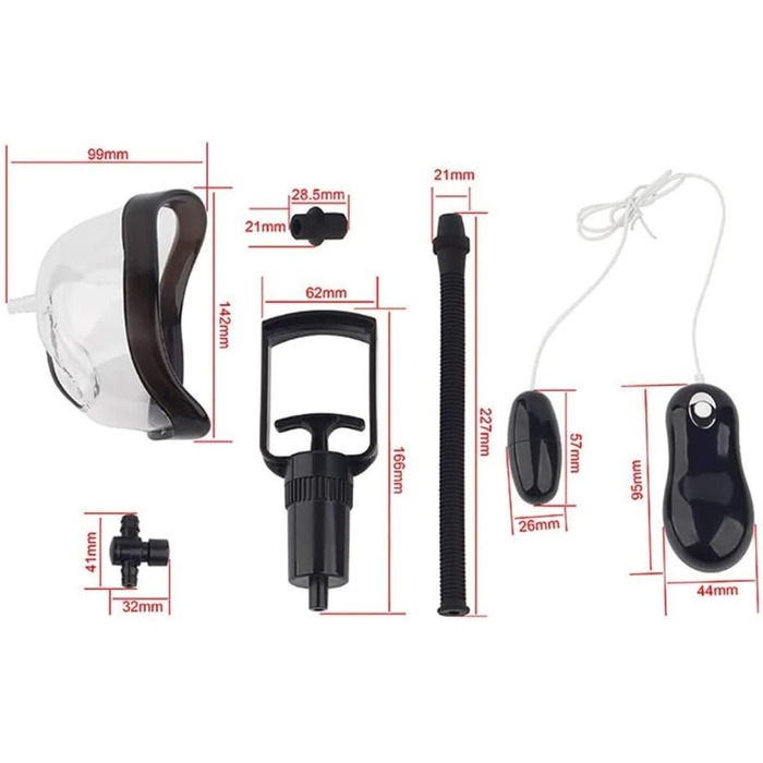 Електричний вібраційний сукун для жінок 2-в-1, набір з вакуумним насосом та 20 режимів вібрації. Інтимна іграшка для дорослих