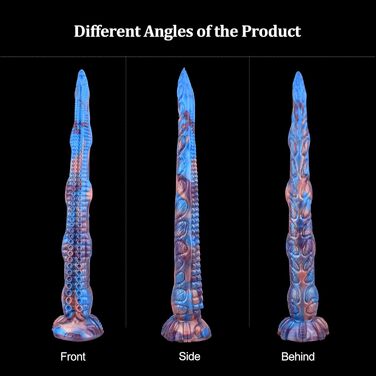 Анальний статевий іграшка-монстр з крапчастим дизайном, силікон, XXL - для чоловіків та жінок
