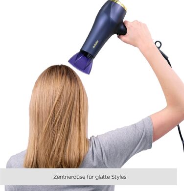 Професійний фен BaByliss Midnight Luxe 5781PE: потужний 2300W, іонна технологія Anti-Frizz, 3 режими температури та 2 швидкості, легкий
