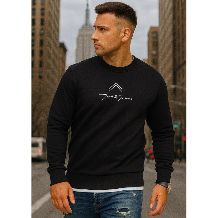 Чоловічий світшот Jack & Jones Infinity Austin, чорний, розмір S