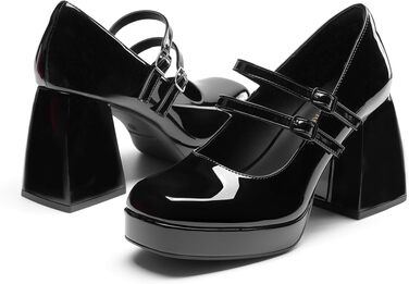 Жіночі закриті туфлі-човники Dream Pairs, чорні, розмір 36.5 EU