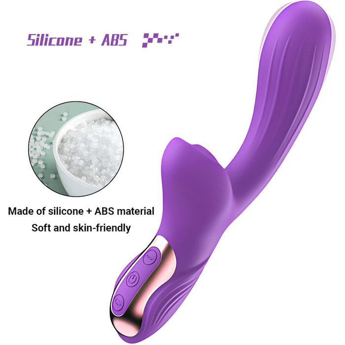 Вібратор для жінок Sexspielzeug Rabbit - 10 режимів, фіолетовий