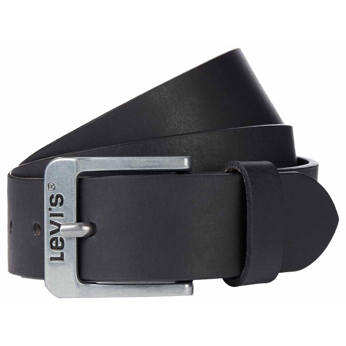 Чоловічий шкіряний ремінь Levi's Free Regular Black, 120 см