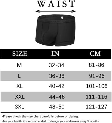 Сліпекс чоловічі прозорі сексуальні труси BIATWOWR з підсилювачем мішка для більшої привабливості та комфорту (2 шт.): різнокольорові, XL