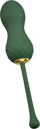 Вібратор для інтимної зони Emerald Love Luxurious Rabbit Grün/Gold, 3,0-4,1 см (Liebeskugeln)