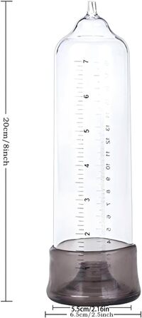 Пумпа для збільшення пеніса з манометром. Ручна пумпа для тренування ерекції з 6 кільцями. Іграшка для чоловіків.