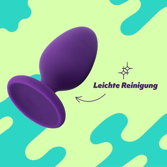 Анальний плаг AMORELIE Joy Twist – водонепроникний, силіконовий з ABS, фіолетовий