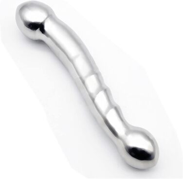 Анальний масажер з нержавіючої сталі з подвійним боком, стимулятор G-точки, масажер для простати, анальний плагін для жінок та чоловіків