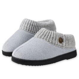 Жіночі домашні капці DUNLOP з підкладкою Sherpa Fleece та Memory Foam, протиковзкі тапочки світло-сірі, розмір 39 EU