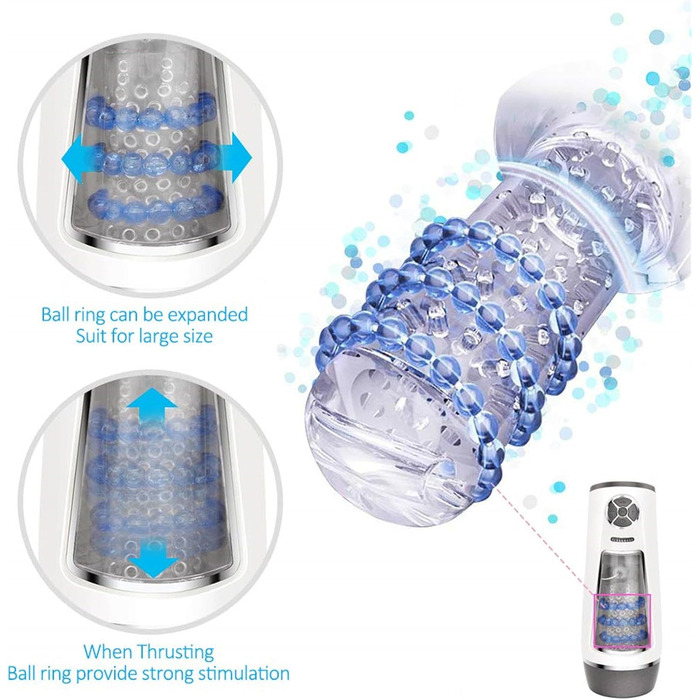 Масажер для чоловіків з 10 режимами вібрації. Автоматичний масажер для чоловіків. Інтимні іграшки для чоловіків