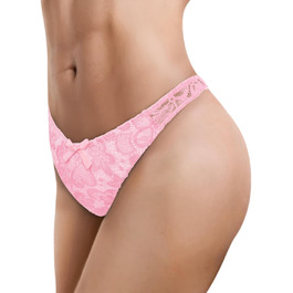 Танга LittleForBig Uniex Hipter lip Meh Blume для трансгендерів (Рожевий, 4XL)