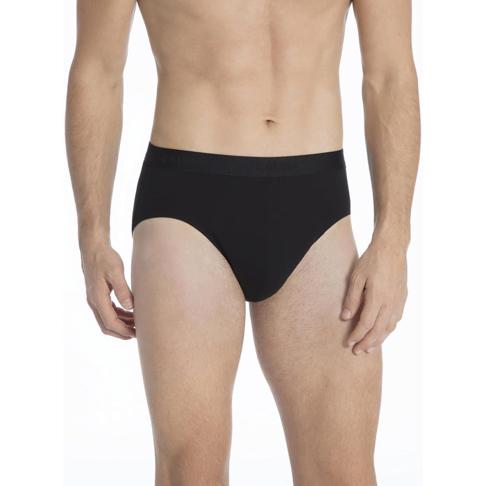 Труси чоловічі CALIDA Natural Benefit Slip, 3 шт. в упаковці, чорний (58-60)