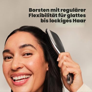Щітка для волосся Tangle Teezer Ultimate Detangler для вологого та сухого волосся всіх типів, розплутувальна з дворівневими щетинками, Midnight Silver