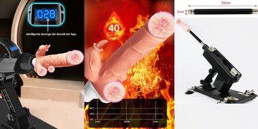 Вібратор для дорослих з реалістичним дildo, 12 режимів, нагрівання, стимуляція G-точки