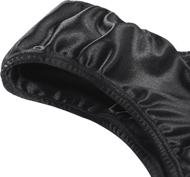 Танга-шорти LittleForBig з прихованим гафелем, гладкі шовкові, чорні - для кросдресерів та трансгендерних осіб