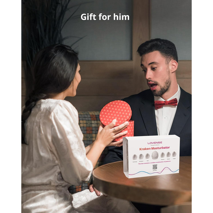 LOVENSE Kraken - чоловічий мастурбатор, яйцеподібний, 6 шт.