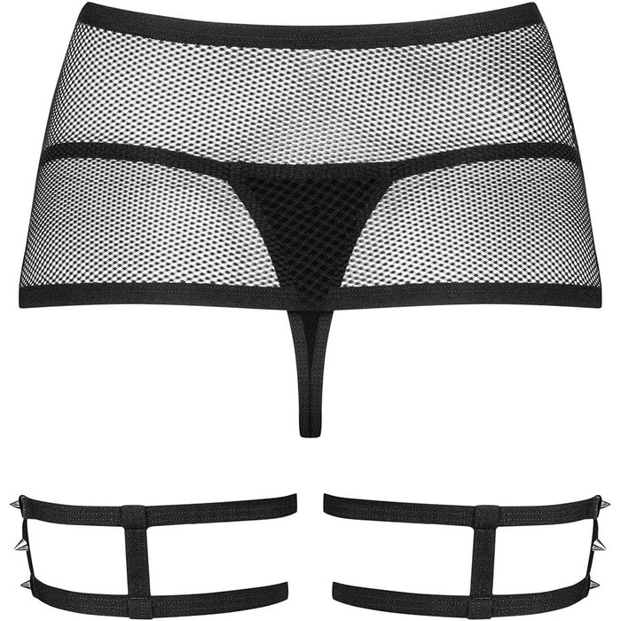 Корсетний ремінь Obsessive 858-GAR-1 для панчохів S/M