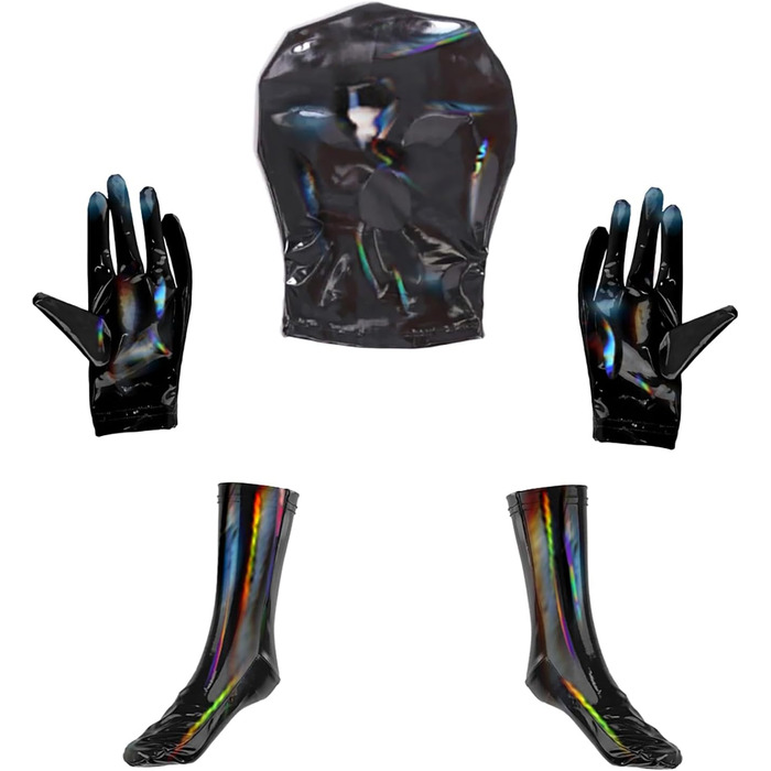 Чоловічий комбінезон Ohyesae з ефектом лазерного напилення, облягаючий, з блискучої шкіри PU, для SM-розваг, підходить для дресирування, розмір 4XL