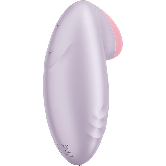 Satisfyer Tropical Tip Connect: Вібратор кліторальний Bluetooth, водонепроникний (IPX7), ергономічний, силіконовий, фіолетовий
