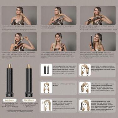Мультистайлер для волосся 5 в 1 Haarstyler 1000W: фен-щітка, гофре, вирівнювач та насадки для завивки, білий