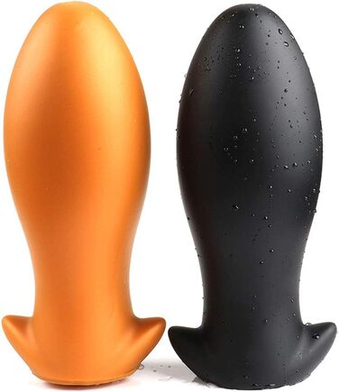 Анальний плагін з силікону Jinqian для пар - подвійний дildo для анального сексу (чорний)