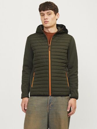 Чоловіча гібридна куртка JACK & JONES Mae Hybridjacke, колір Rosin/Marmelade, розмір XXL
