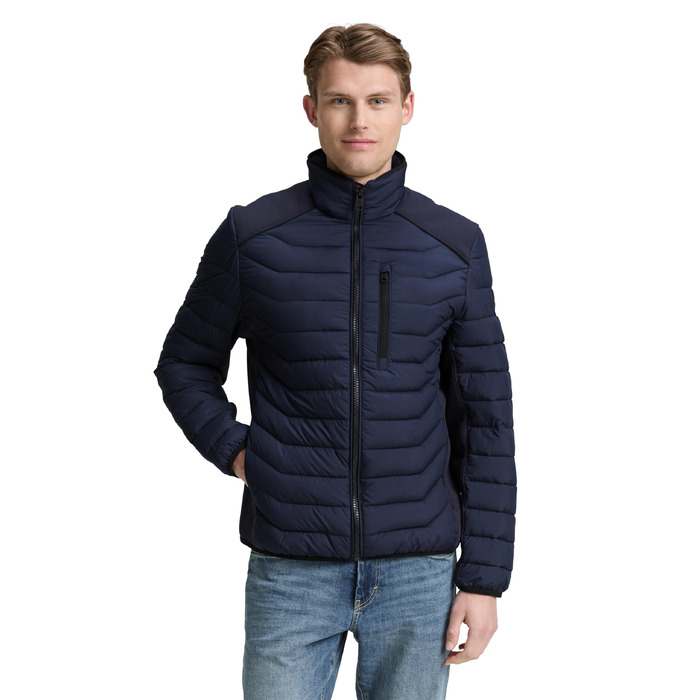 Чоловіча легка гібридна стібана куртка TOM TAILOR 1048127, колір Sky Captain Blue, розмір 3XL