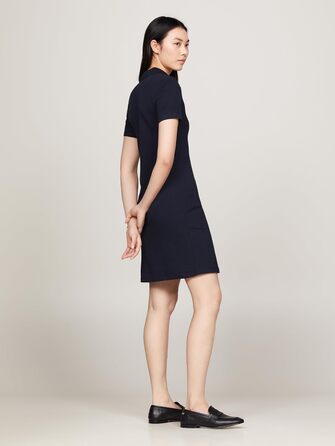 Сукня-поло Tommy Hilfiger 1985 Slim Pique, блакитна, приталений крій